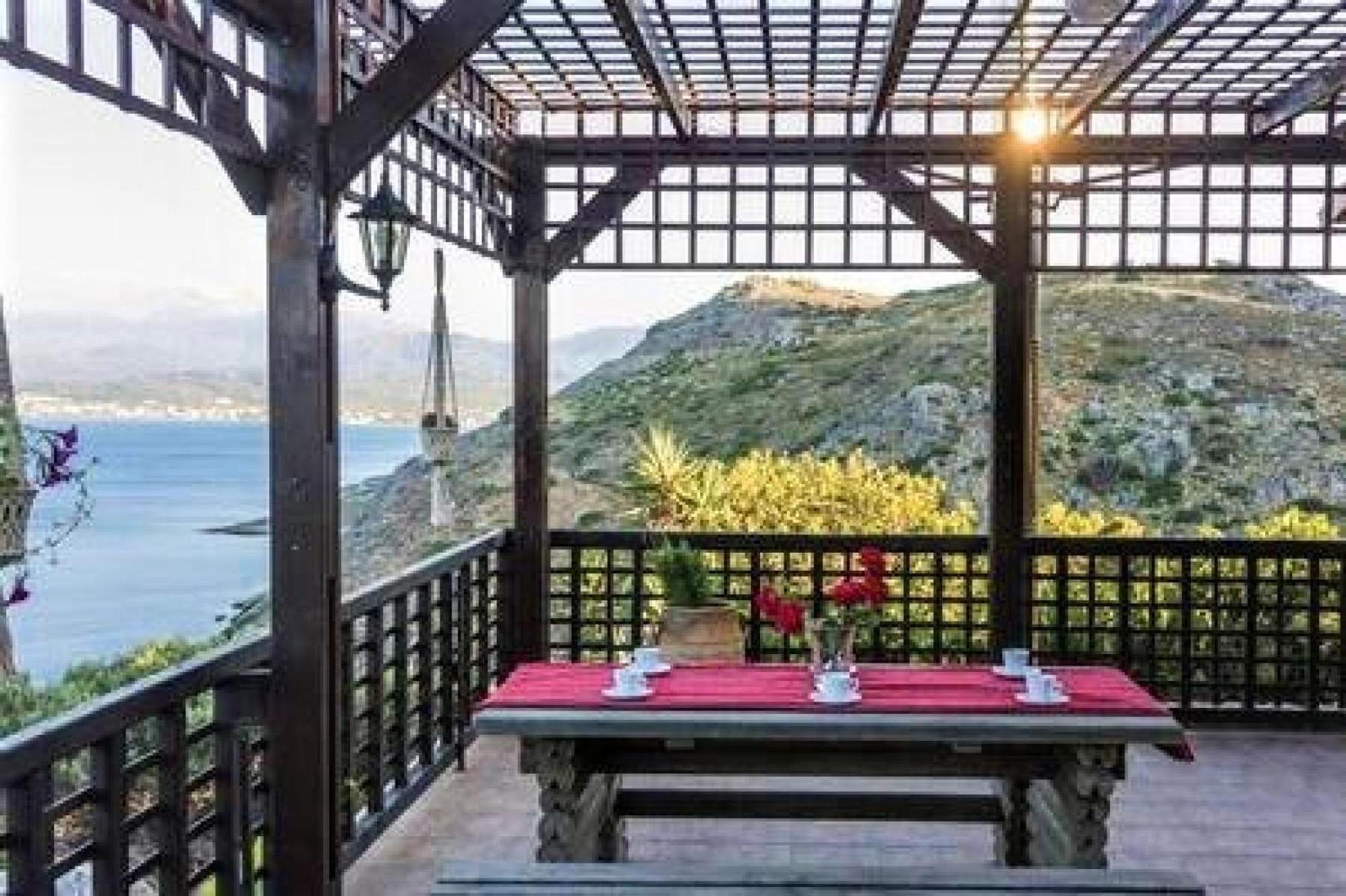 Villa Akrolithos With Private Pool Ханья Экстерьер фото